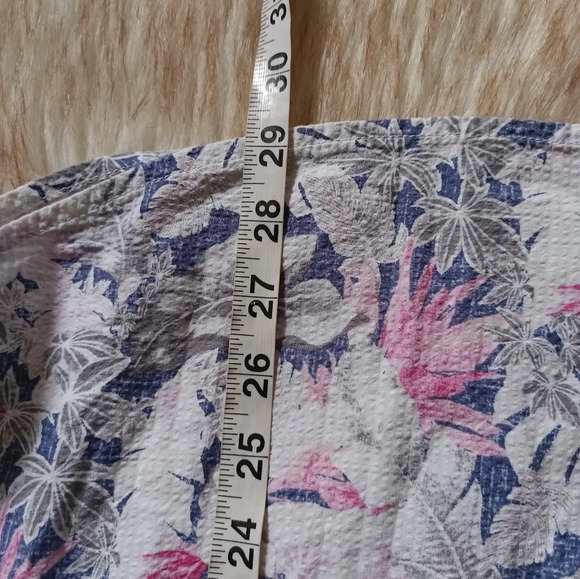 TOMMY BAHAMA Hawaiian Shirt Men's L Multicolor Floral Cotton - Picture 8 of 8